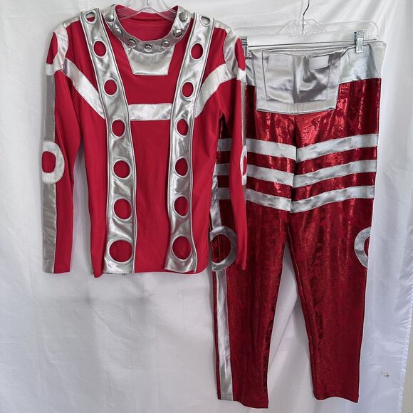 Disney MK Cast Member Uniform Stitch’s Super Sonic Robot Dancer Costume Mens Red - Picture 2 of 8